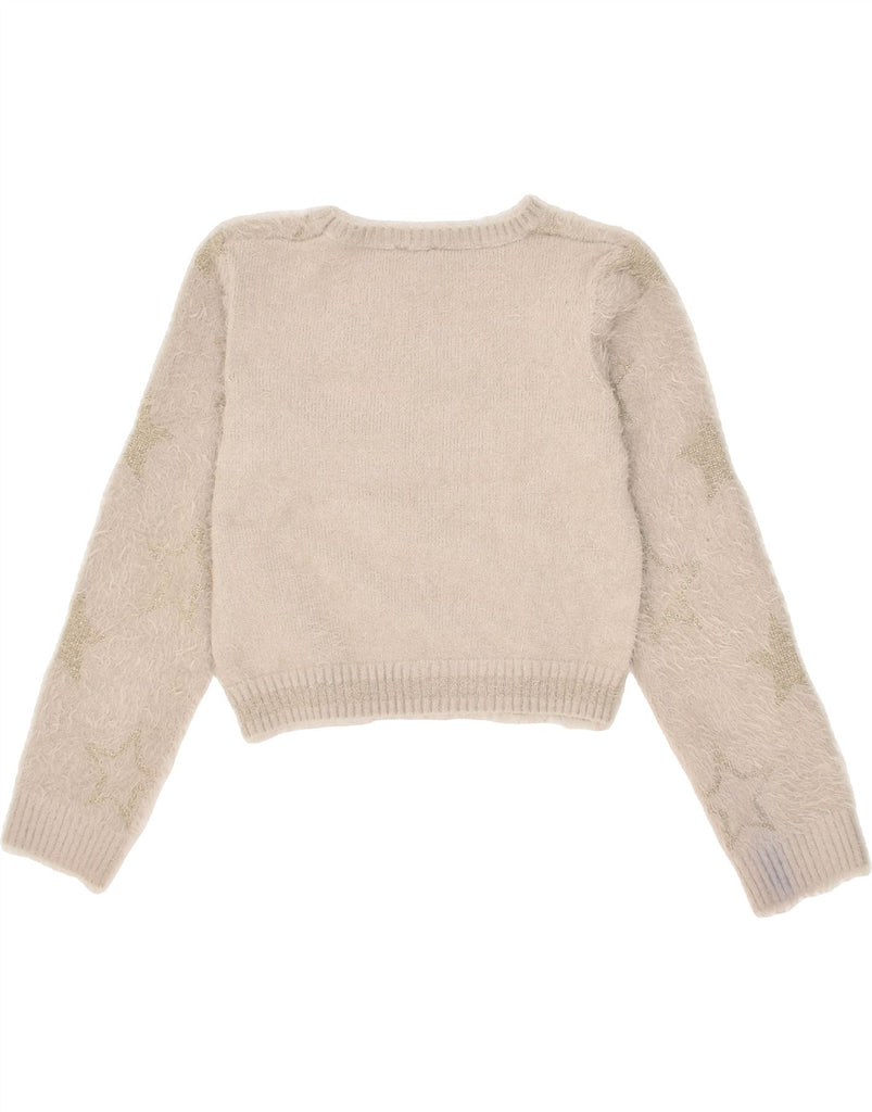 TOMMY HILFIGER Girls Crop Boat Neck Jumper Sweater 15-16 Years XL  Beige | Vintage Tommy Hilfiger | Thrift | Second-Hand Tommy Hilfiger | Used Clothing | Messina Hembry 