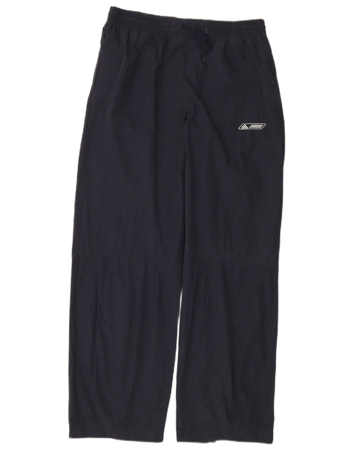 ADIDAS Mens Tracksuit Trousers Large Navy Blue Cotton