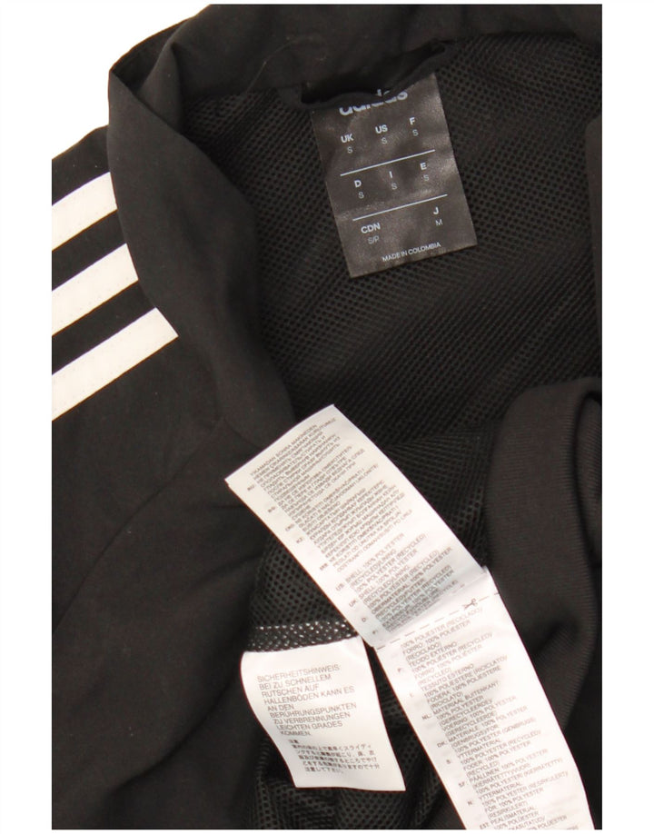 Adidas Mens Climalite Tracksuit Top Jacket Small Black Polyester
