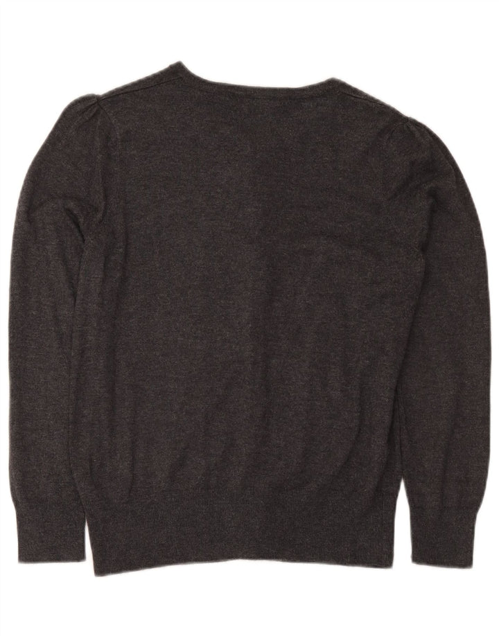 Marks & Spencer Womens Cardigan Sweater UK 14 Medium Grey Viscose