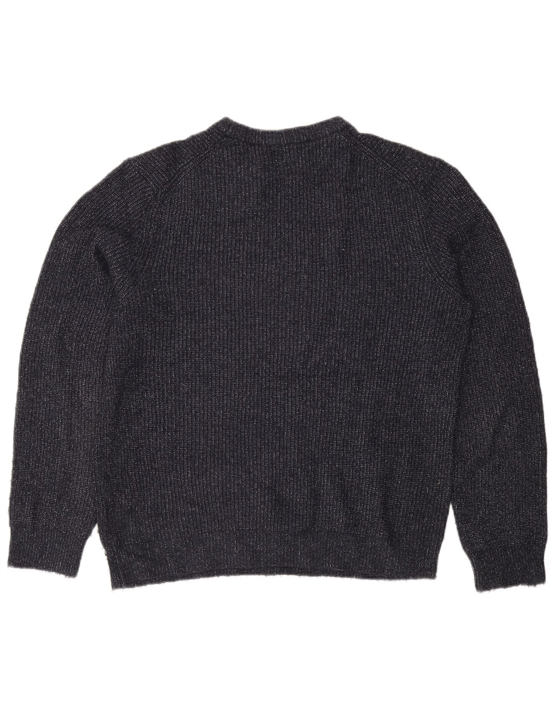 Marks & Spencer Mens Crew Neck Jumper Sweater Large Navy Blue Flecked