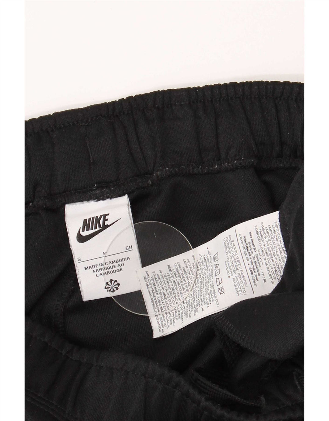 Nike Mens Graphic Tracksuit Trousers Joggers Small Black Polyester