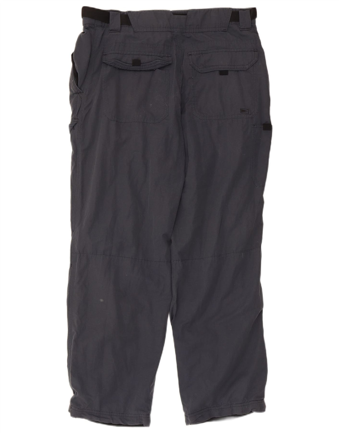 Marks & Spencer Mens Straight Cargo Trousers W34 L31 Navy Blue Polyamide
