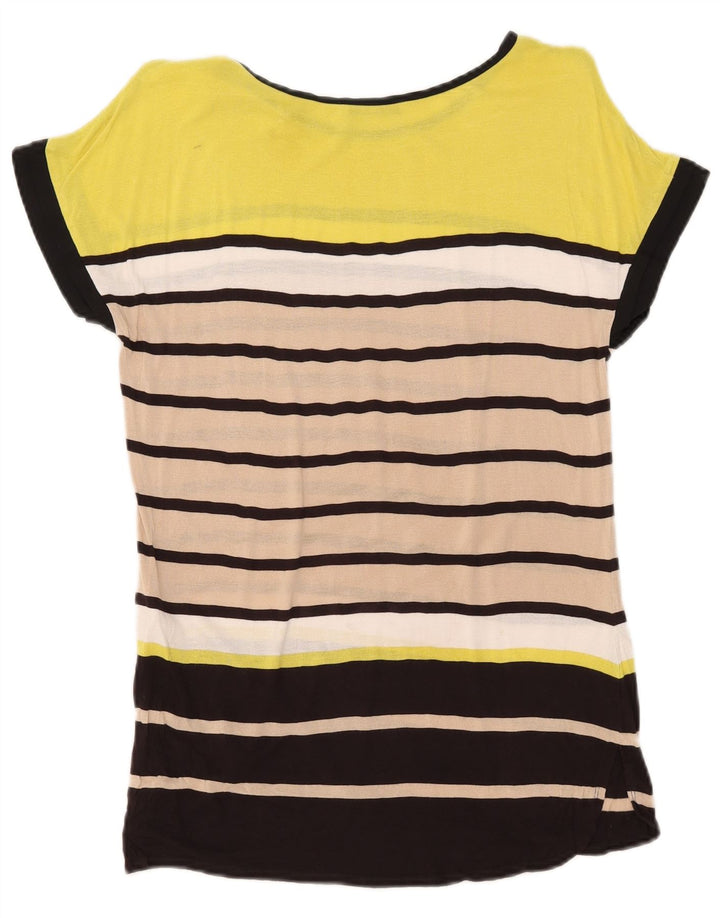Oasis Womens T-Shirt Top UK 10 Small Multicoloured Striped