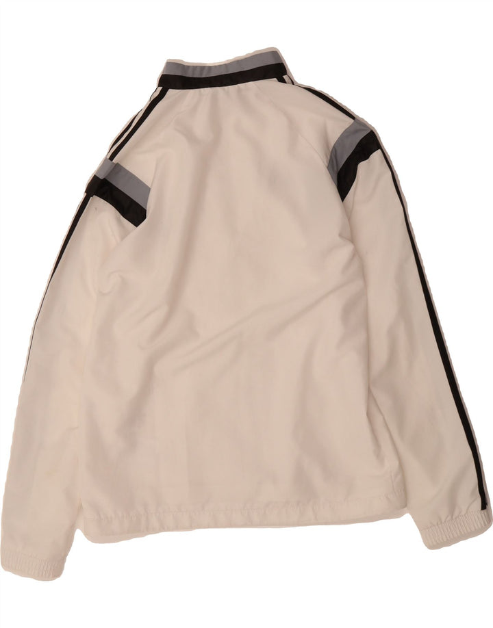 ADIDAS Boys Tracksuit Top Jacket 13-14 Years XL  White Colourblock Vintage Adidas and Second-Hand Adidas from Messina Hembry 