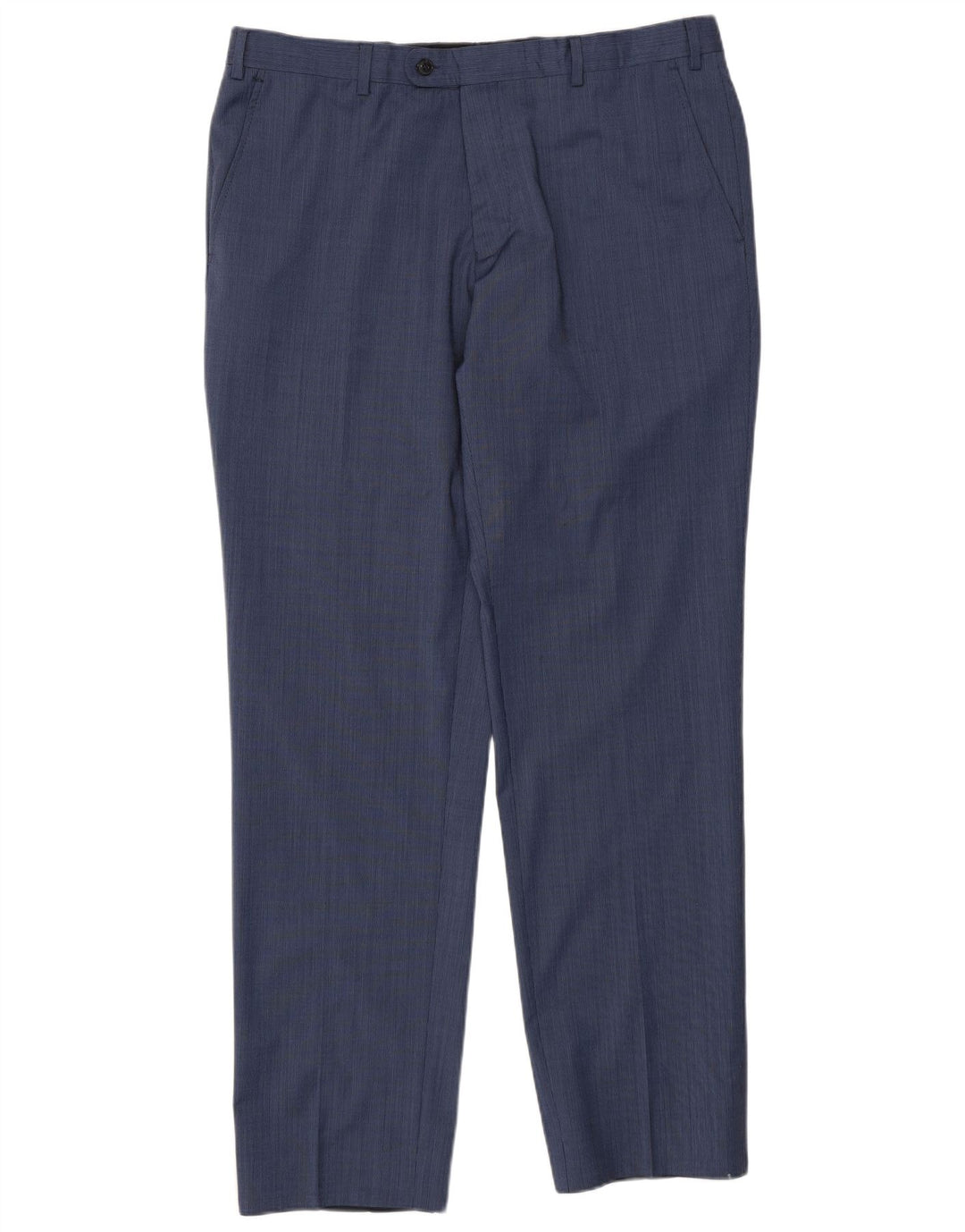 Engbers Mens Regular Fit Suit Trousers IT 54 2XL W38 L33 Blue Polyester