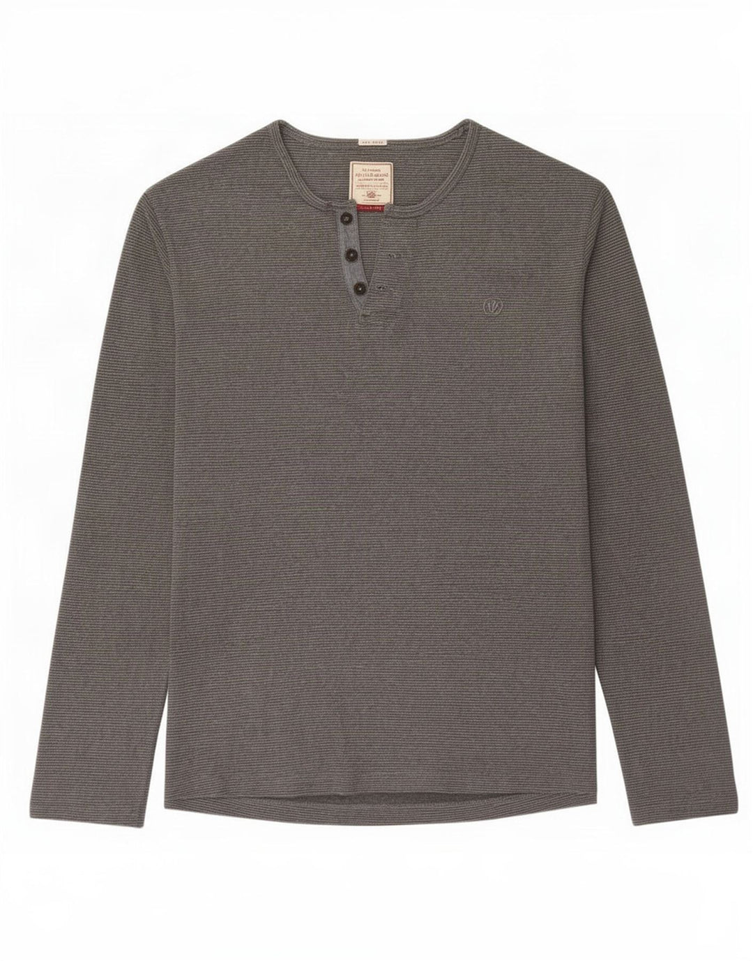Fat Face Mens Top Long Sleeve 2XL Grey Cotton