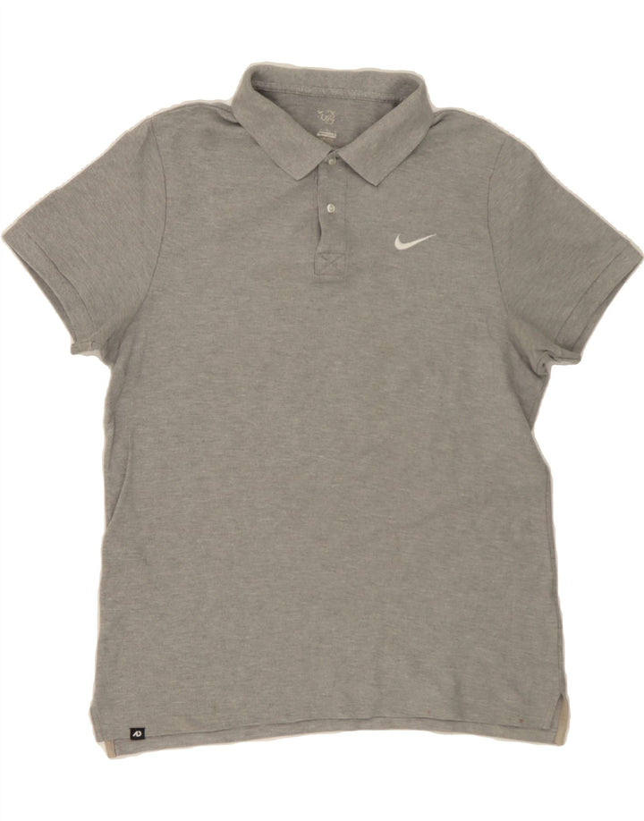 NIKE Mens Polo Shirt Medium Grey Cotton Vintage Nike and Second-Hand Nike from Messina Hembry 