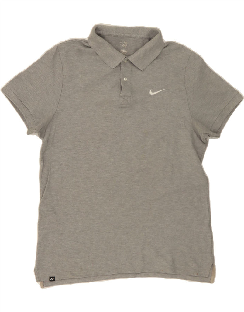 NIKE Mens Polo Shirt Medium Grey Cotton Vintage Nike and Second-Hand Nike from Messina Hembry 