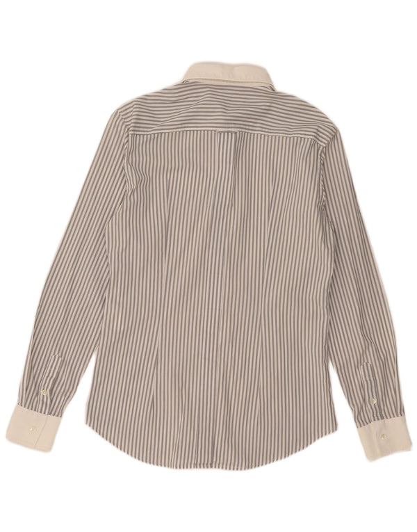 Dolce & Gabbana Mens Shirt IT 52 Large Grey Pinstripe Cotton