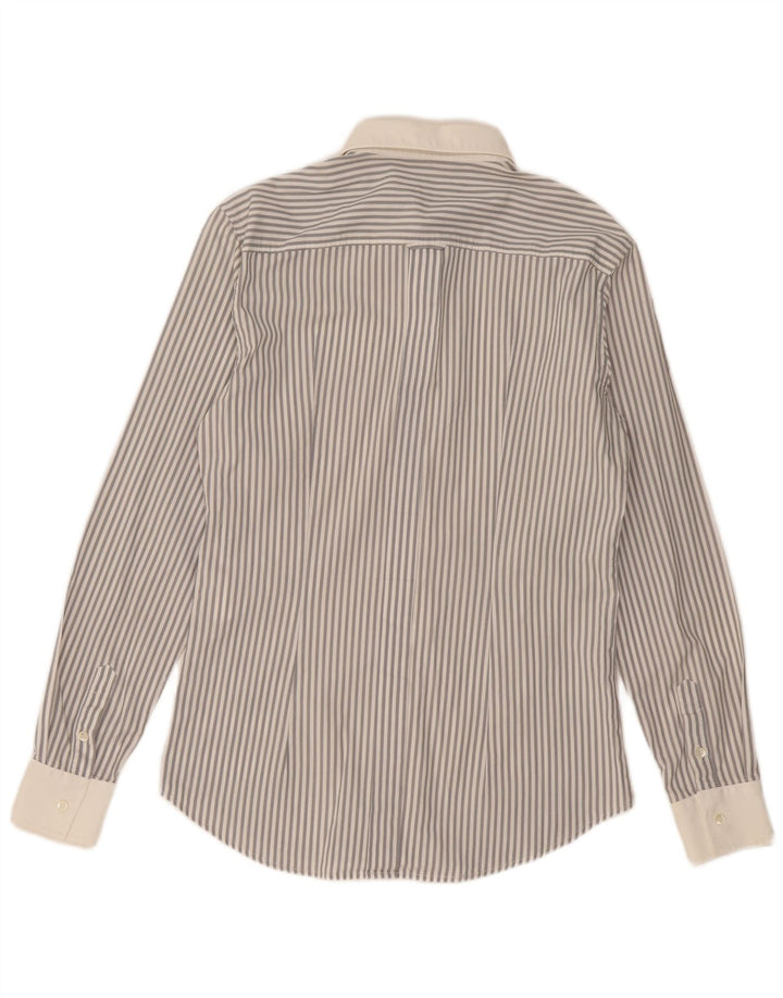 Dolce & Gabbana Mens Shirt IT 52 Large Grey Pinstripe Cotton