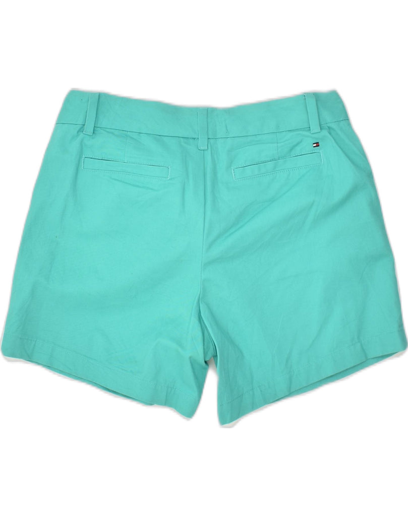 TOMMY HILFIGER Womens Chino Shorts US 6 Medium W28 Turquoise Cotton | Vintage Tommy Hilfiger | Thrift | Second-Hand Tommy Hilfiger | Used Clothing | Messina Hembry 