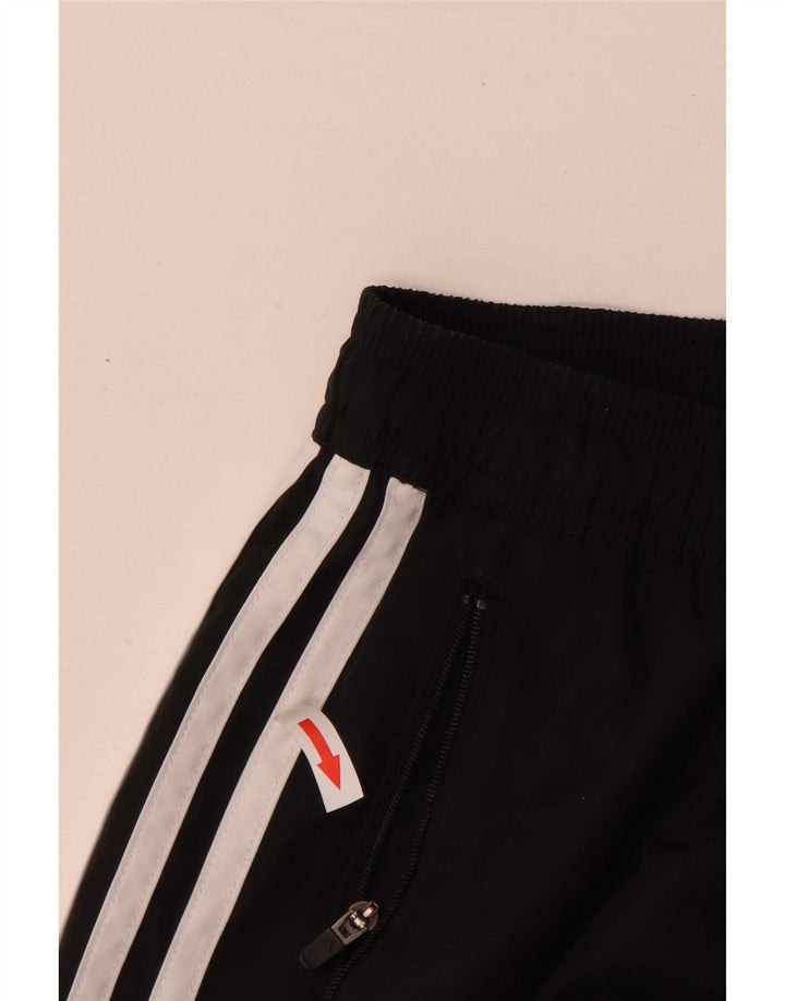 Adidas Mens Tracksuit Trousers Joggers XL Black Colourblock Polyester