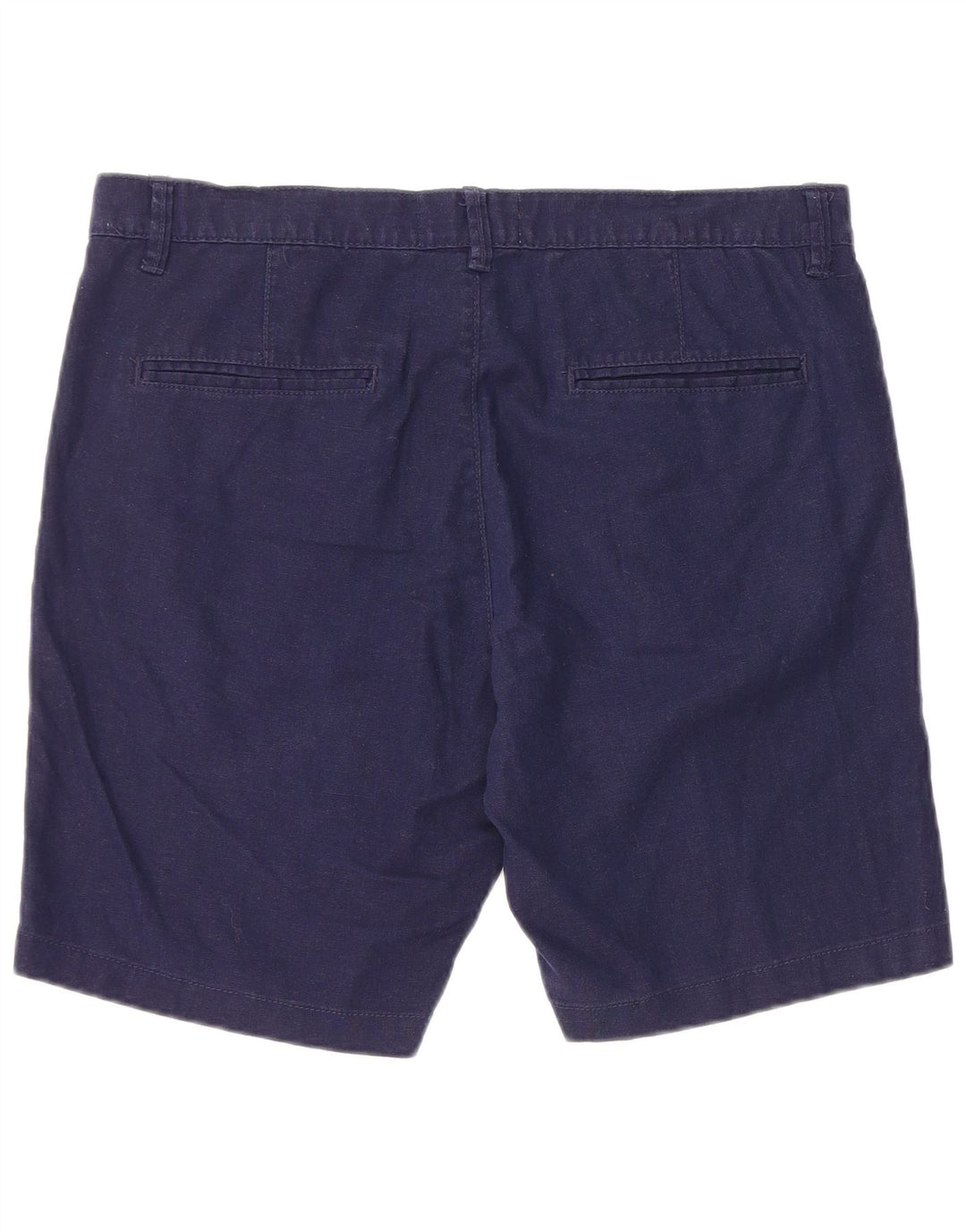 Vintage Mens Chino Shorts IT 50 Large W36  Navy Blue Linen