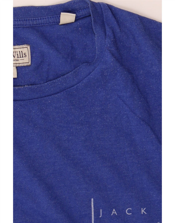 Jack Wills Mens T-Shirt Top Medium Blue Cotton