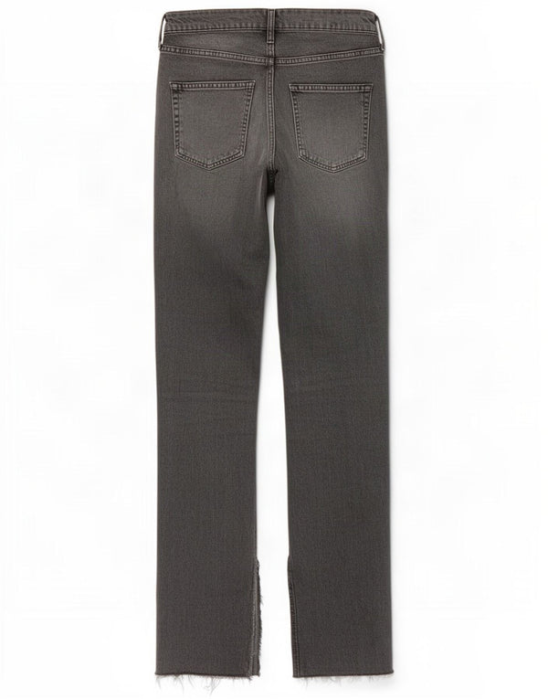 Zara Womens High Rise Distressed Slim Jeans EU 38 Small W28 L34 Grey Cotton