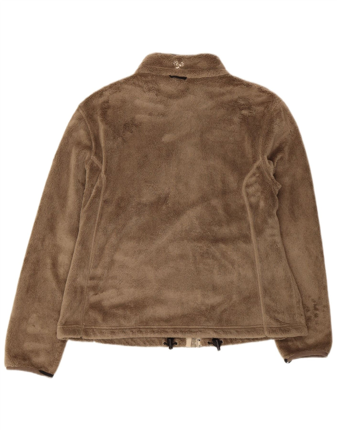 JACK WOLFSKIN Womens Fleece Jacket UK 18/20 XL Beige Polyester