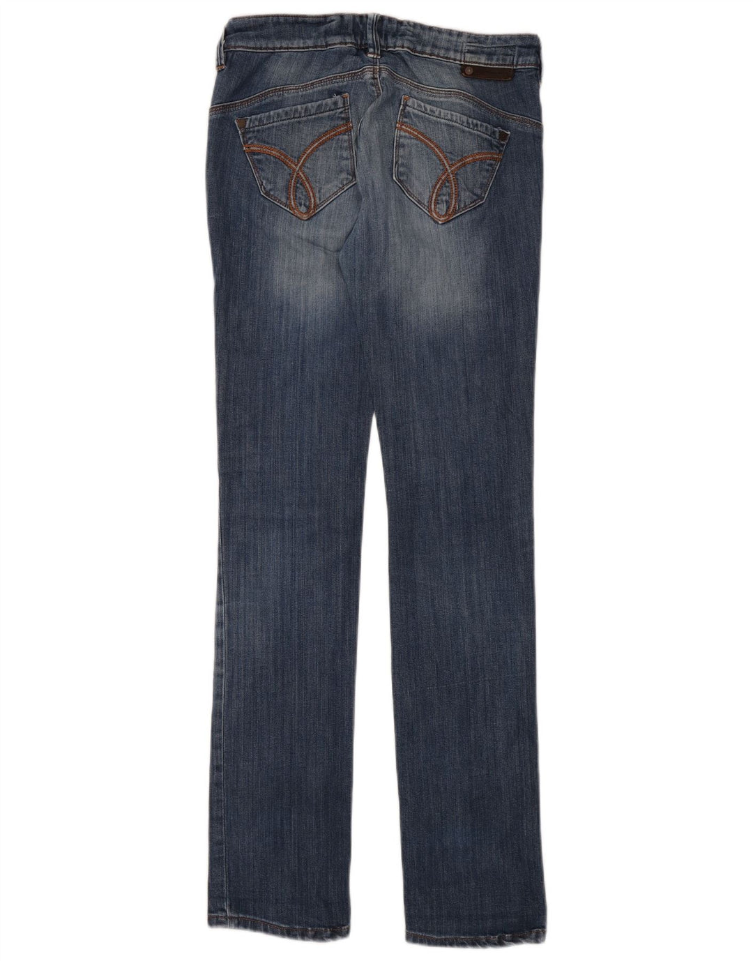 Calvin Klein Womens Slim Jeans W27 L34 Blue Cotton