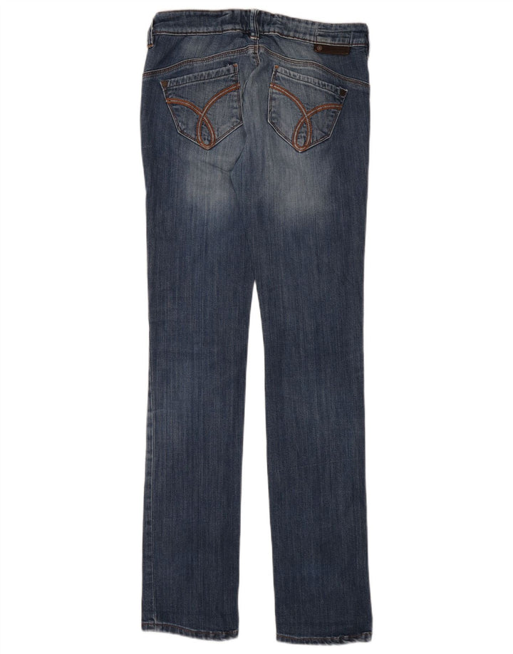 Calvin Klein Womens Slim Jeans W27 L34 Blue Cotton