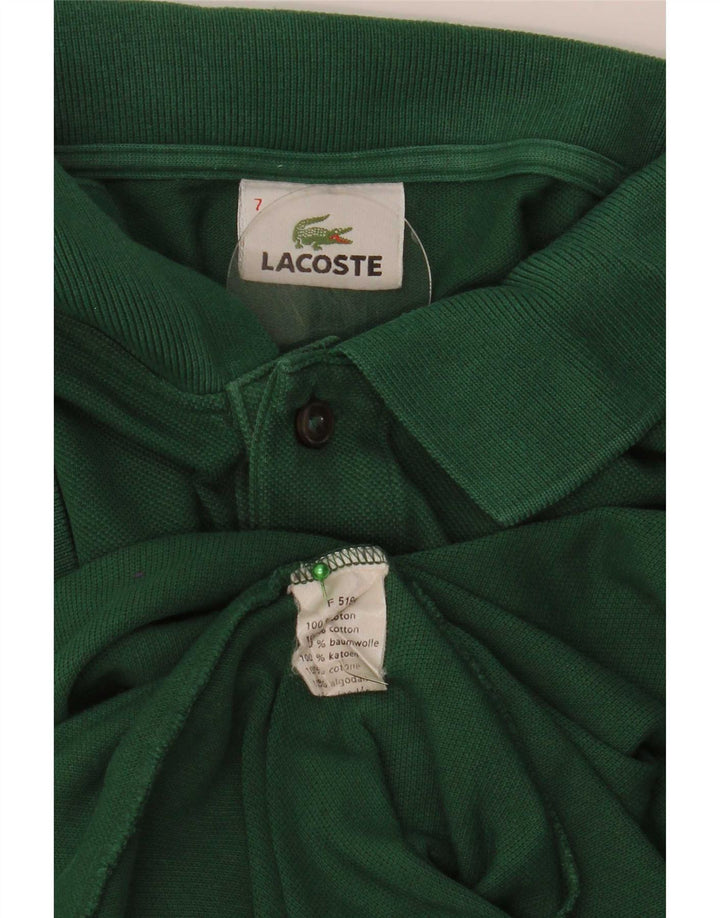 Lacoste Mens Polo Shirt Size 7 2XL Green Cotton