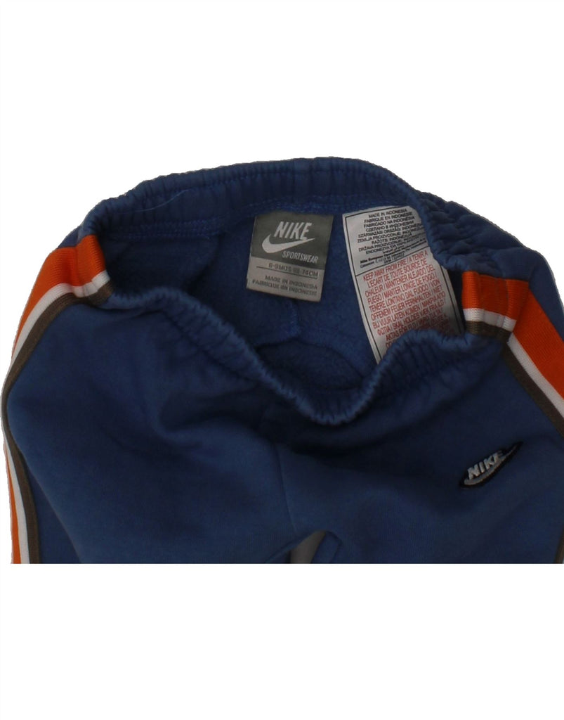 NIKE Baby Boys Joggers Tracksuit Trousers 6-9 Months  Navy Blue Cotton Vintage Nike and Second-Hand Nike from Messina Hembry 
