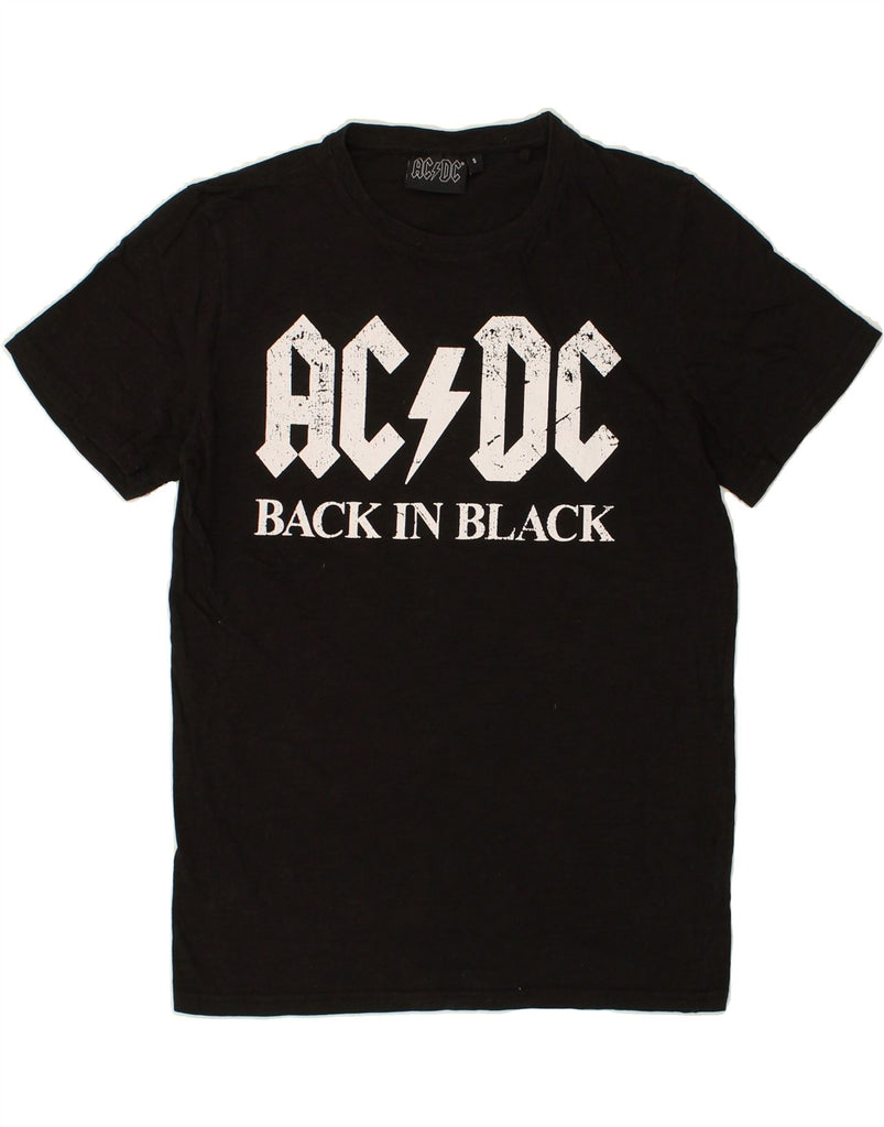 VINTAGE Mens AC DC Graphic T-Shirt Top Small Black Cotton Vintage Vintage and Second-Hand Vintage from Messina Hembry 