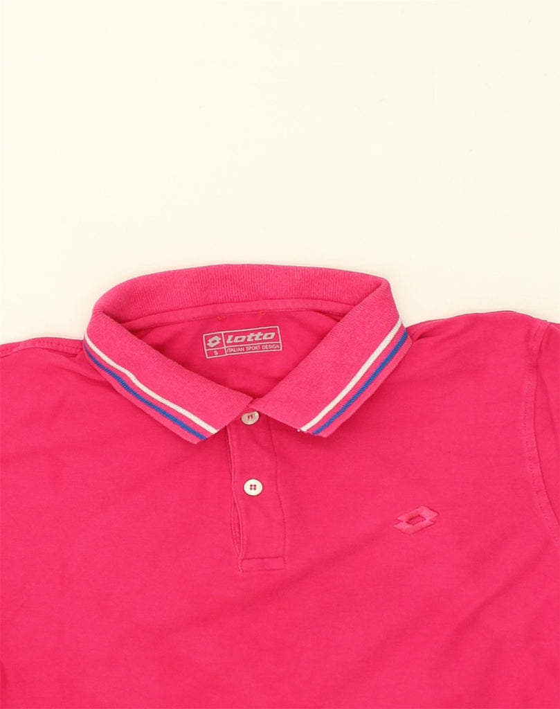 LOTTO Mens Polo Shirt Small Pink Cotton | Vintage Lotto | Thrift | Second-Hand Lotto | Used Clothing | Messina Hembry 