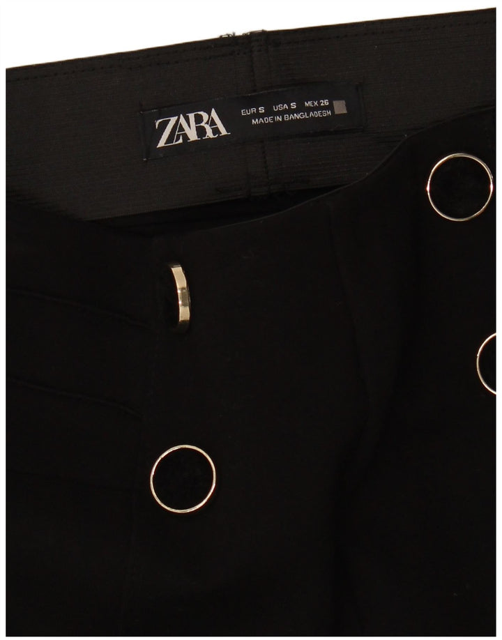 ZARA Womens Legging Trousers Small W26 L27 Black
