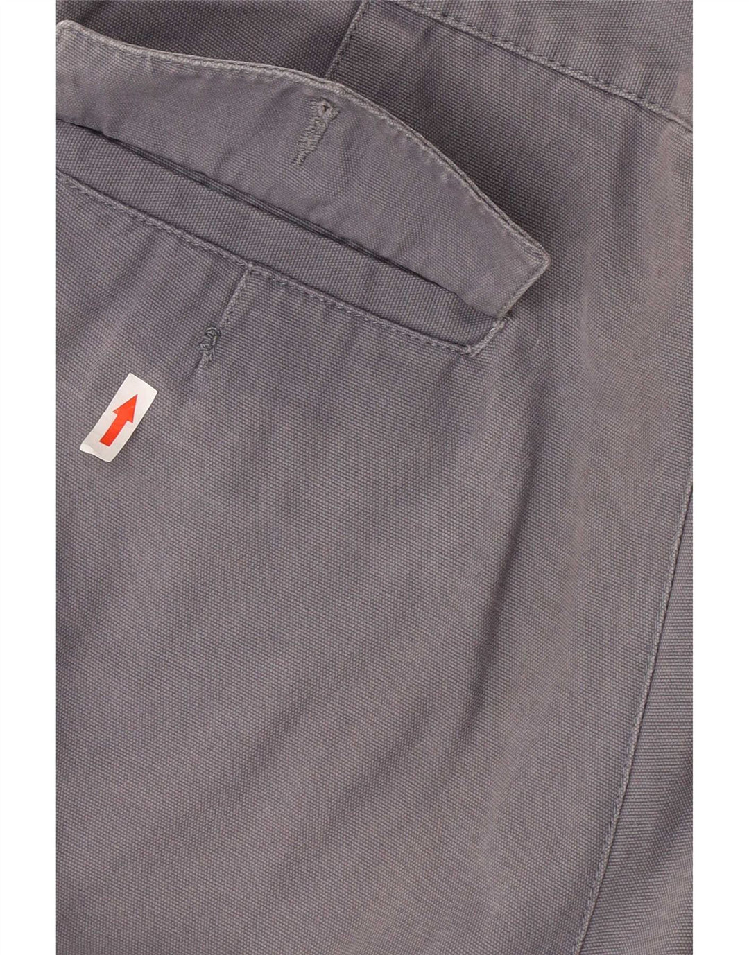 Rifle Mens Straight Cargo Trousers W36 L34 Grey Cotton