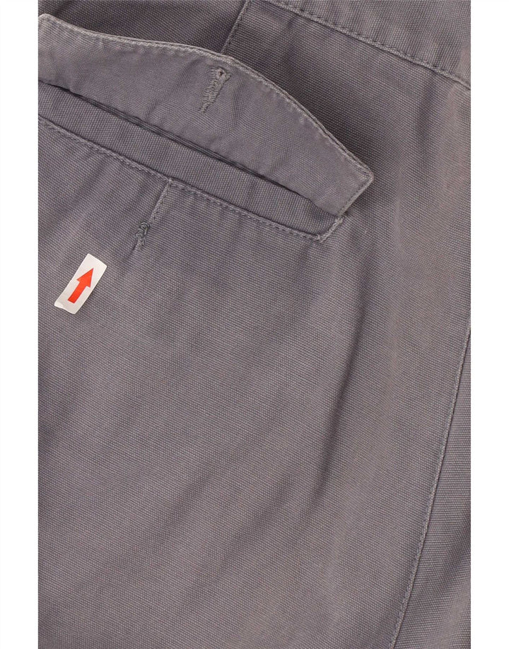 Rifle Mens Straight Cargo Trousers W36 L34 Grey Cotton