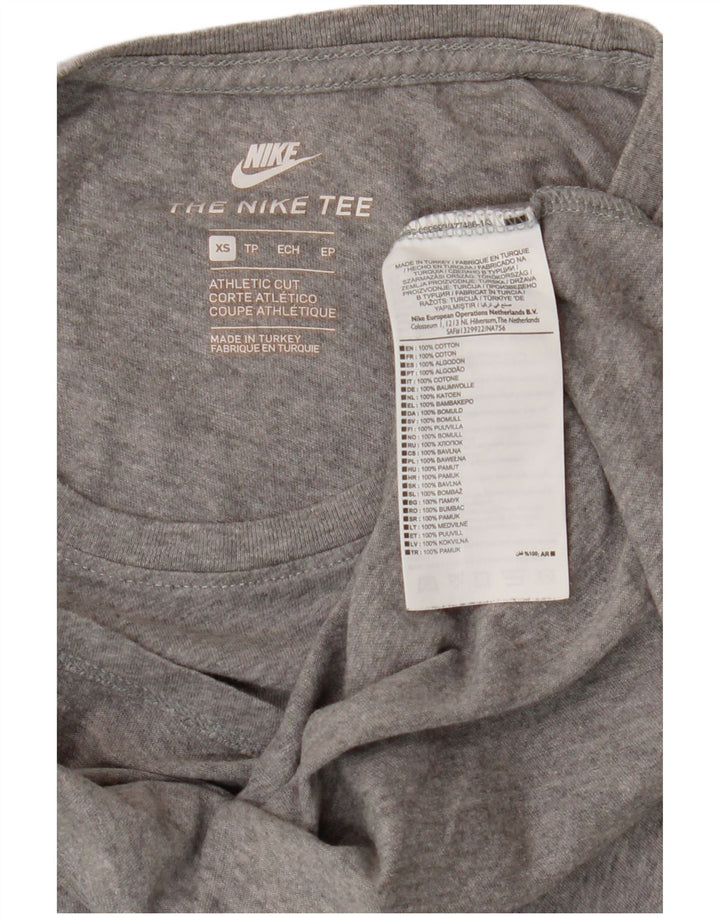 Nike Mens T-Shirt Top XS Grey Cotton
