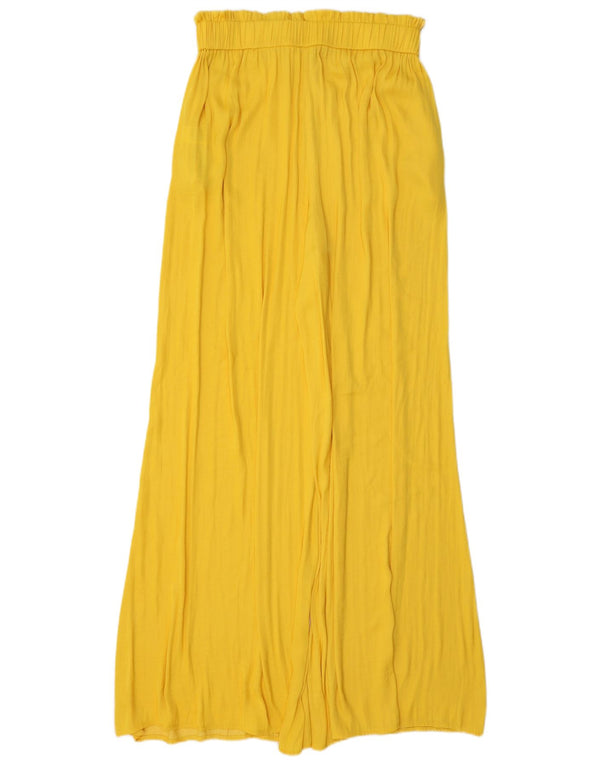 Zara Womens High Waist Culottes Casual Trousers Small W27 L31 Yellow