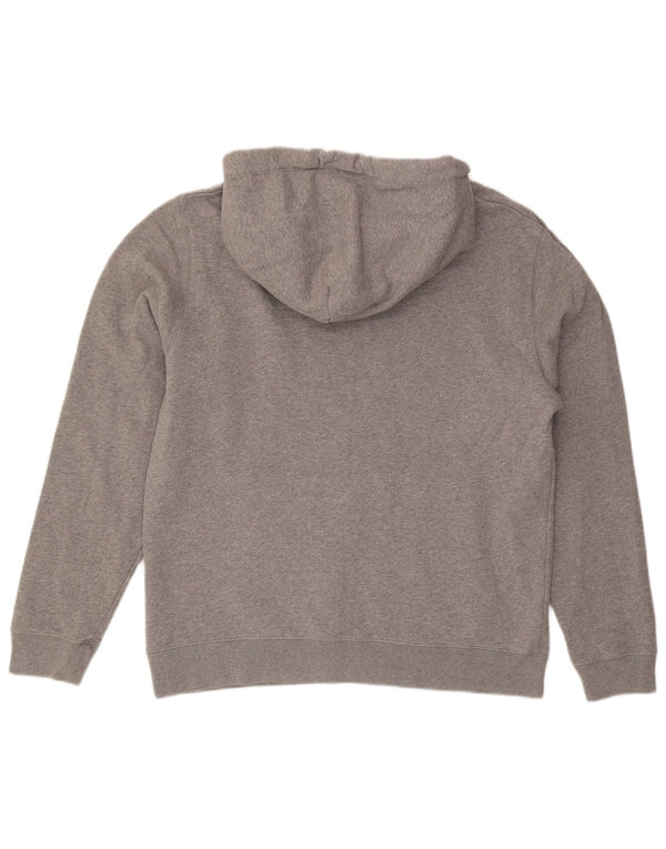 Jack Wills Mens Graphic Hoodie Jumper Large Grey Cotton