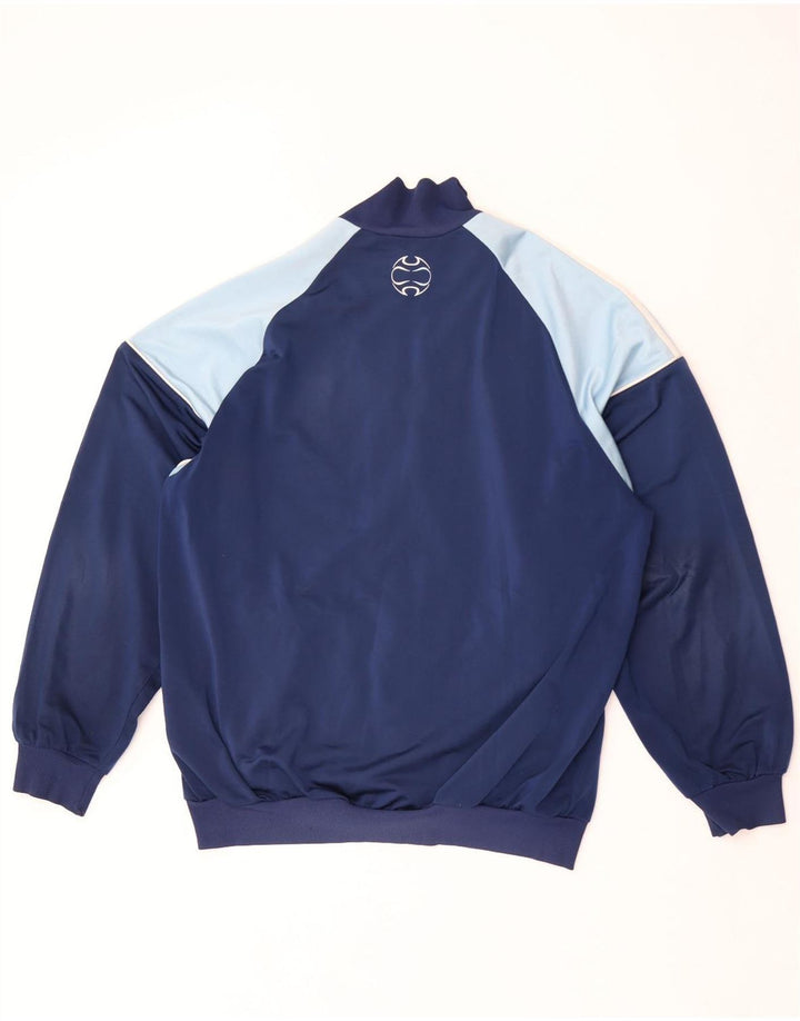 Adidas Mens Tracksuit Top Jacket UK 40/42 Medium Navy Blue Colourblock