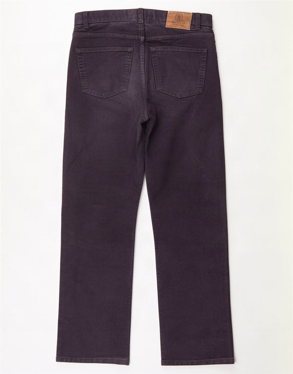 Marks & Spencer Mens Blue Harbour Straight Casual Trousers W32 L31 Navy