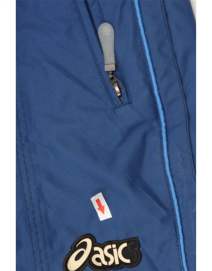 Asics Mens Dungarees Ski Trousers Small Blue Colourblock Polyamide
