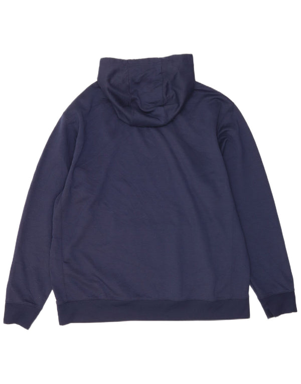 Fila Mens Hoodie Jumper XL Navy Blue Polyester