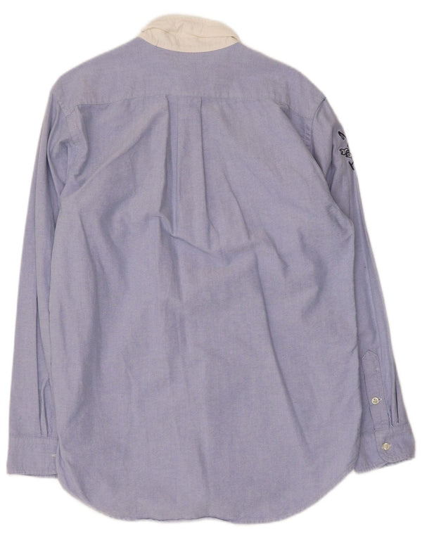 Ralph Lauren Boys Graphic Shirt 15-16 Years XL Blue Colourblock Cotton