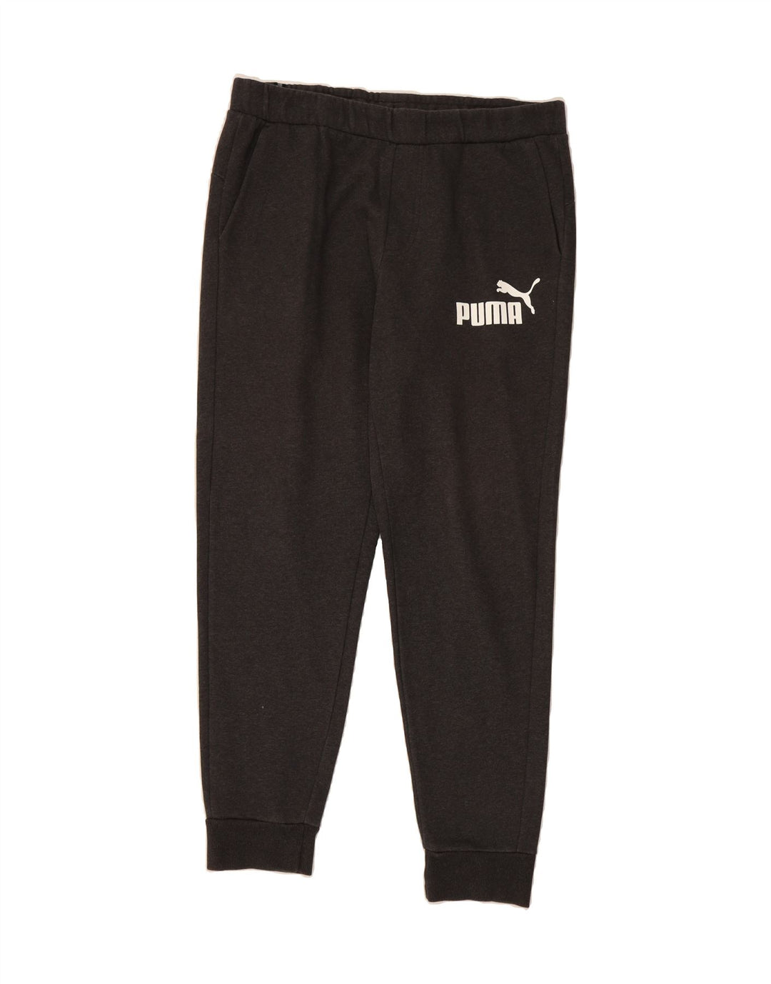 PUMA Mens Graphic Tracksuit Trousers Joggers Large Grey Cotton Vintage Puma and Second-Hand Puma from Messina Hembry 