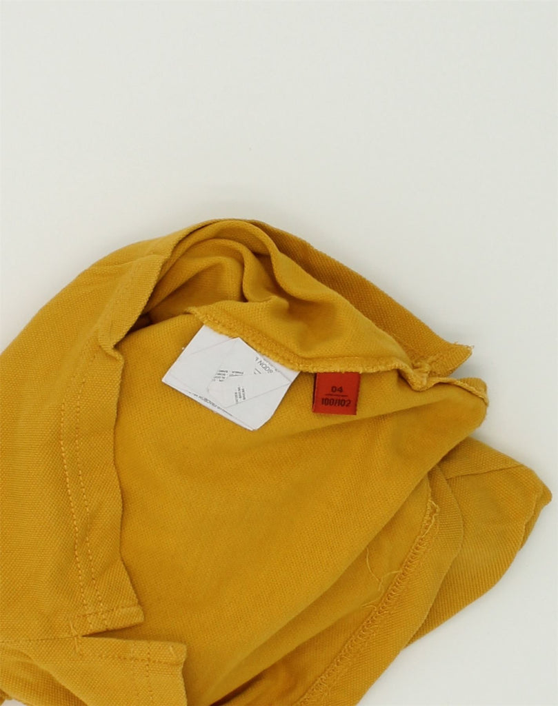 NAPAPIJRI Boys Polo Shirt 3-4 Years Yellow Cotton | Vintage Napapijri | Thrift | Second-Hand Napapijri | Used Clothing | Messina Hembry 