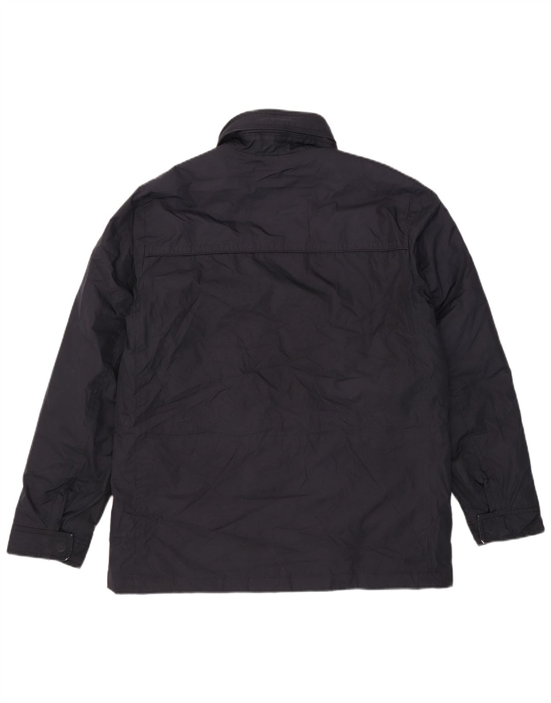 Marina Yachting Mens Hooded Padded Jacket IT 50 Large Navy Blue Polyester