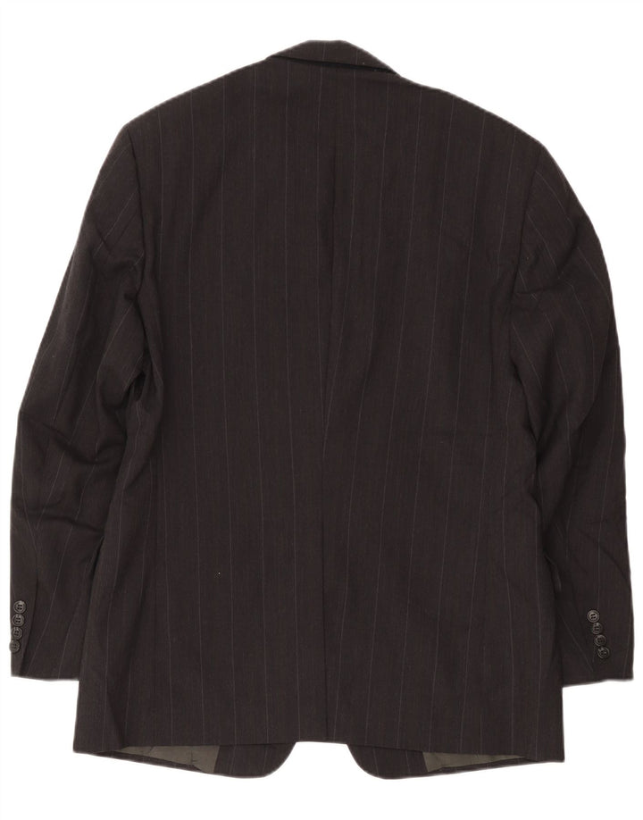 Polo Ralph Lauren Mens 2 Button Blazer Jacket UK 38 Medium Black Striped