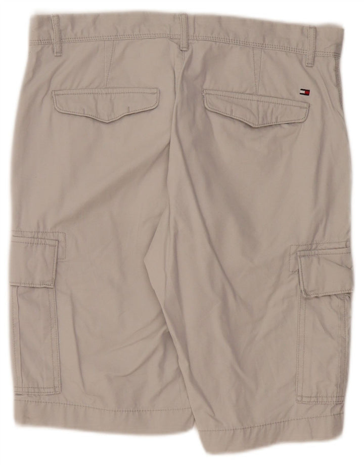 TOMMY HILFIGER Mens Cargo Shorts W31 Medium Grey Cotton