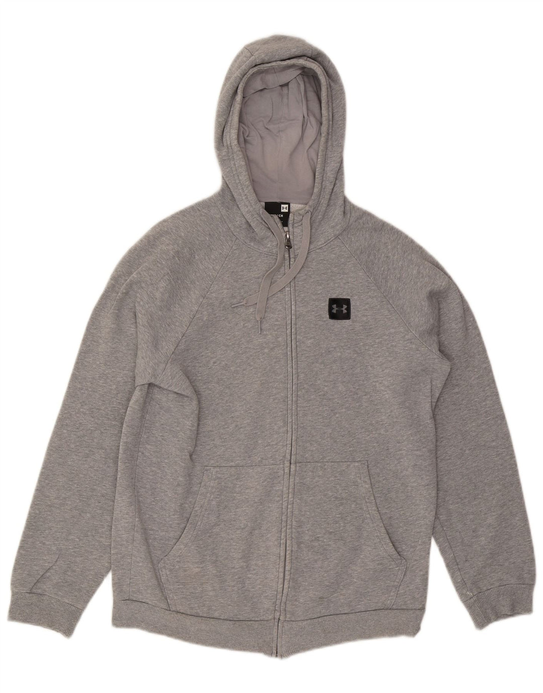 UNDER ARMOUR Mens Zip Hoodie Sweater Small Grey