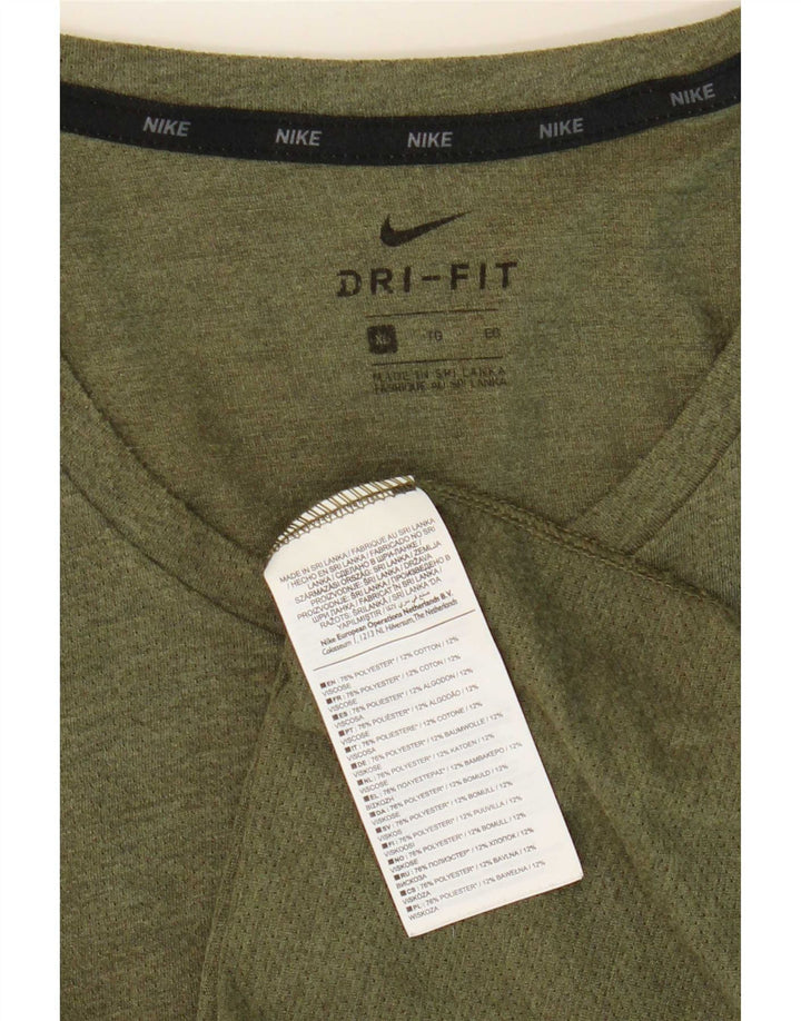 Nike Mens Dri Fit T-Shirt Top XL Green Polyester