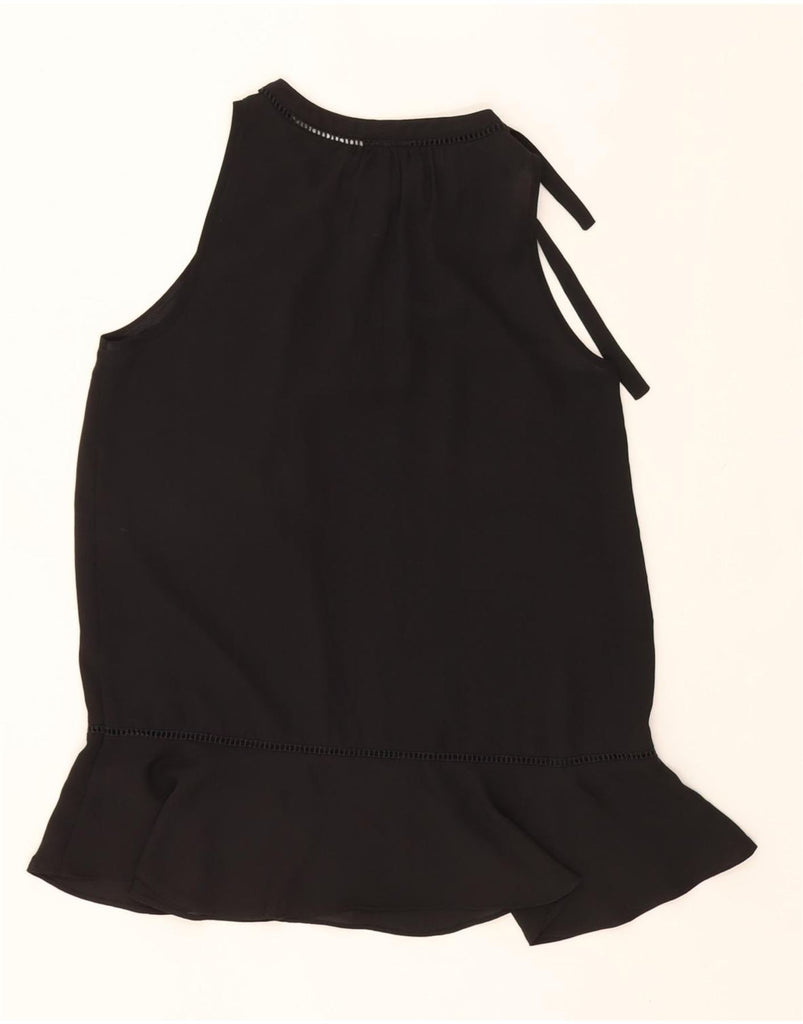 MOSSIMO Womens Sleeveless Blouse Top UK 10 Small Black Polyester Vintage Mossimo and Second-Hand Mossimo from Messina Hembry 