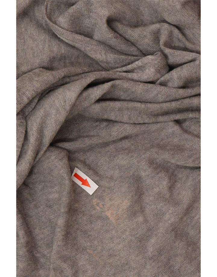 All Saints Womens Oversized V-Neck Jumper Sweater UK 14 Medium Grey