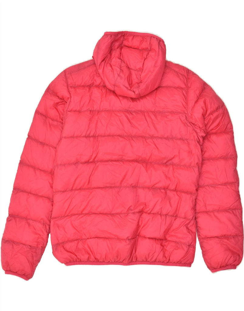 JACK WOLFSKIN Womens Hooded Padded Jacket UK 16 Large  Red Polyester | Vintage Jack Wolfskin | Thrift | Second-Hand Jack Wolfskin | Used Clothing | Messina Hembry 