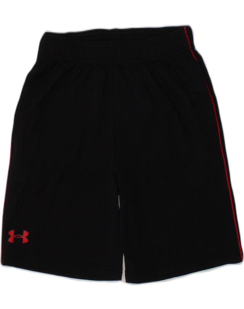 UNDER ARMOUR Boys Sport Shorts 5-6 Years Black Polyester | Vintage Under Armour | Thrift | Second-Hand Under Armour | Used Clothing | Messina Hembry 