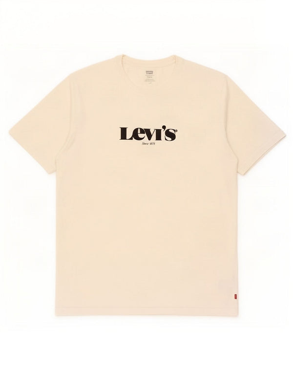 Levi's Mens Relaxed Graphic T-Shirt Top Large White Cotton